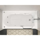 Nova Heated Step-In 5 ft. Walk-In Whirlpool Bathtub in White with Chrome Trim - Super Arbor