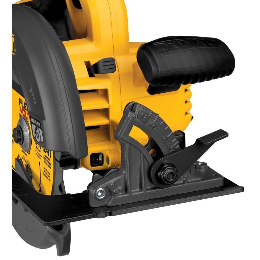 FLEXVOLT 60-Volt MAX Lithium-Ion Cordless Brushless 7-1/4 in. Circular Saw with Battery and Bonus 1/2 in. Impact Wrench - Super Arbor