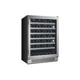 Avallon 54-Bottle Capacity Stainless Steel Built-In/Freestanding Wine Chiller