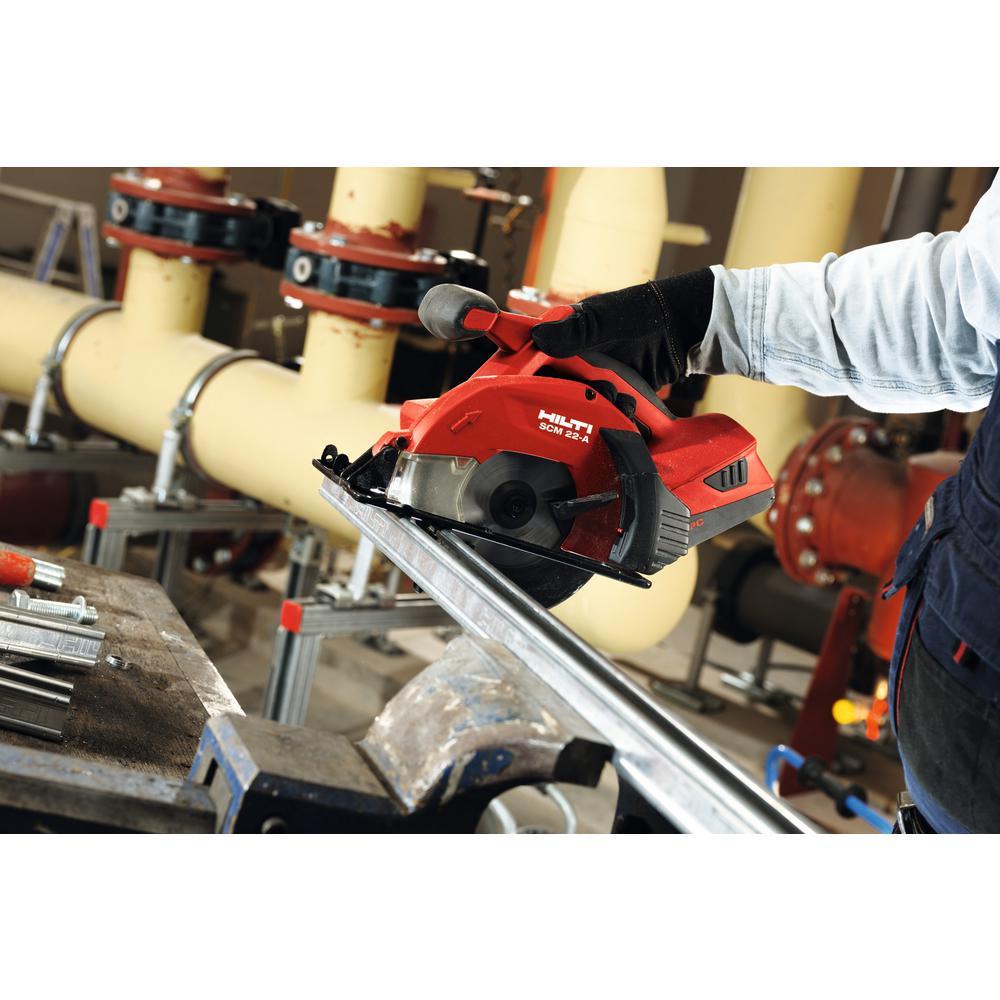 22-Volt Lithium-Ion Cordless Circular Saw Kit, Two 8.0 Ah Batteries, Charger and Bag - Super Arbor
