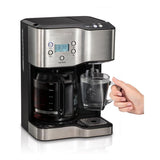 12-Cup Programmable Black Coffee Maker with Hot Water Dispenser