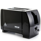 2-Slice Black Wide Slot Toaster
