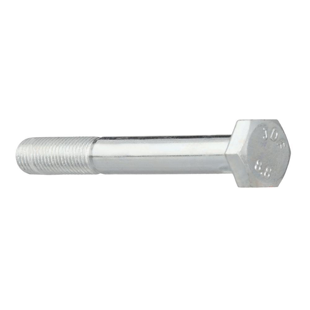 M10-1.25 x 80 mm Class 8.8 Zinc Plated Hex Bolt - Super Arbor