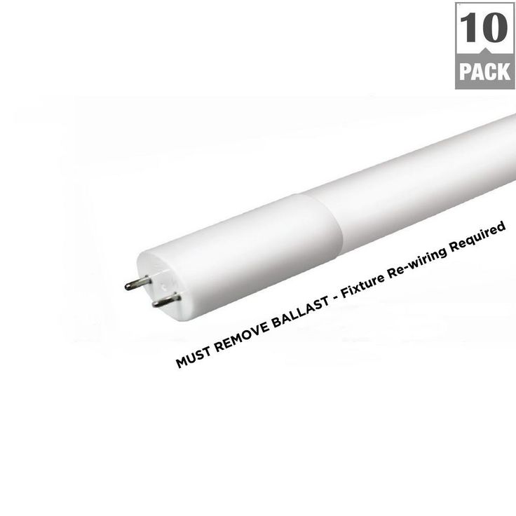 Halco Lighting Technologies 4 ft. 14-Watt T8 Non-Dimmable LED Linear Light Bulb Type B Bypass Double Ended Daylight 5000K (10-Pack)