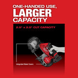Milwaukee M12 FUEL 12-Volt Lithium-Ion Cordless Compact Band Saw XC Kit with 2 Batteries, Charger, Reamer, 3 Blades, and Bag