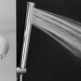 39 in. 2-Jet Easy Connect Shower Panel System in Stainless Steel with Rainfall Waterfall Shower Head and Shower Wand