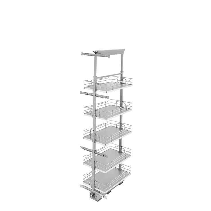 Rev-A-Shelf 13-in W x 58.25-in H 5-Tier Pull Out Metal Soft Close Baskets & Organizers