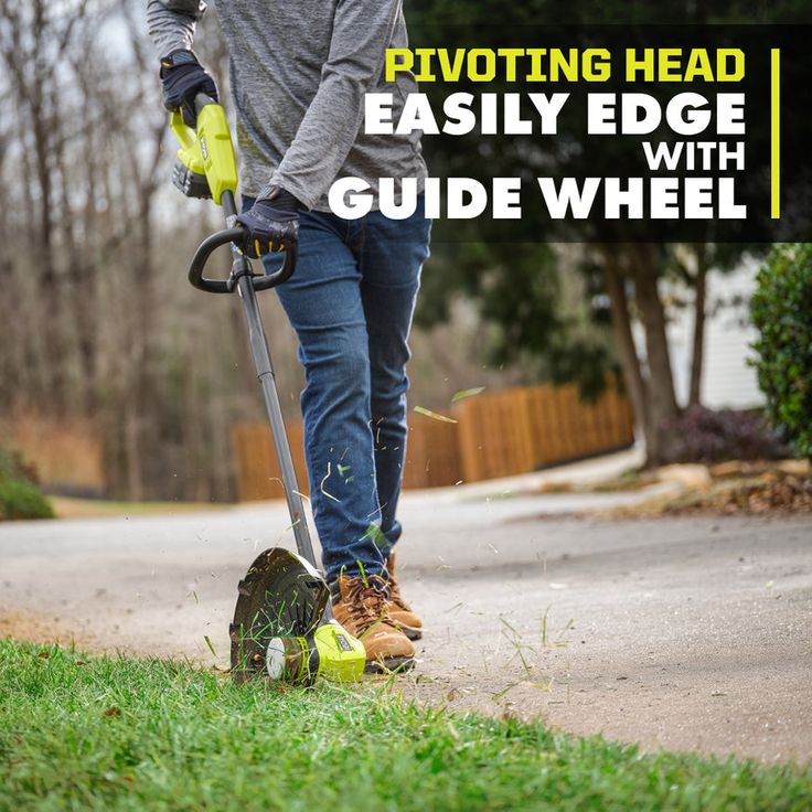 RYOBI ONE+ 18-Volt Lithium-Ion Cordless String Trimmer/Edger - 4.0 Ah Battery and Charger Included