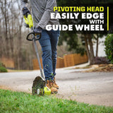 RYOBI ONE+ 18-Volt Lithium-Ion Cordless String Trimmer/Edger - 4.0 Ah Battery and Charger Included