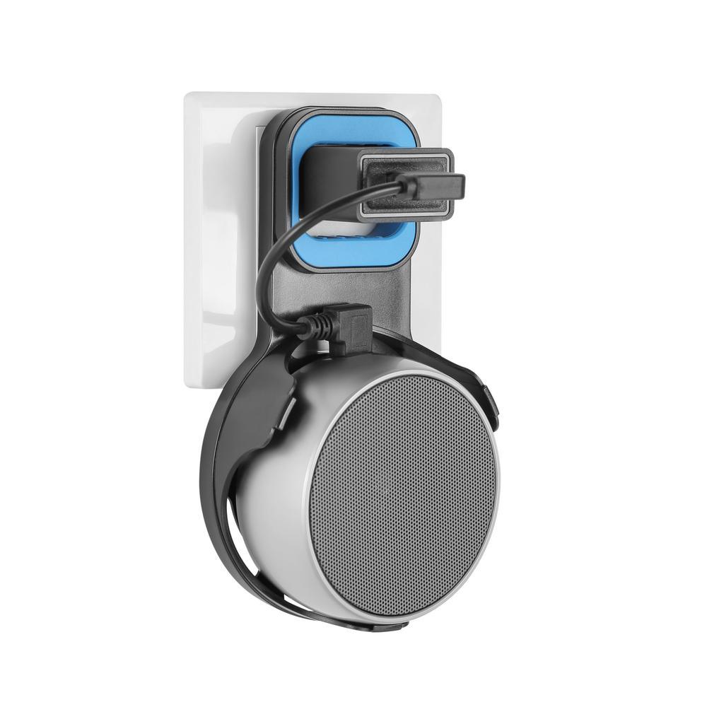 6 in. x 2 in. Plastic Outlet Wall Mount for Amazon Echo Dot - Super Arbor
