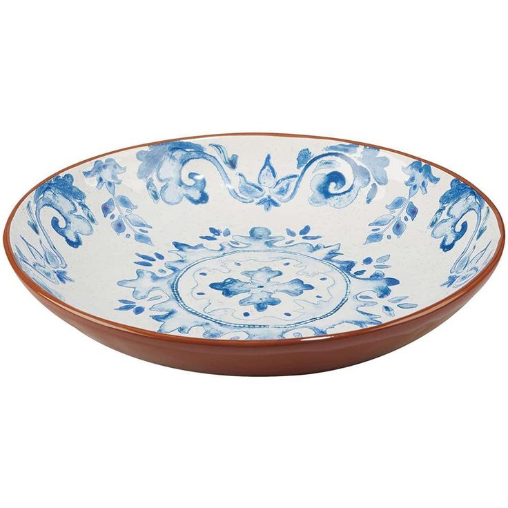 Porto 4-Piece Multi-Colored 8.5 in. x 1.5 in. Soup/Pasta Bowl Set