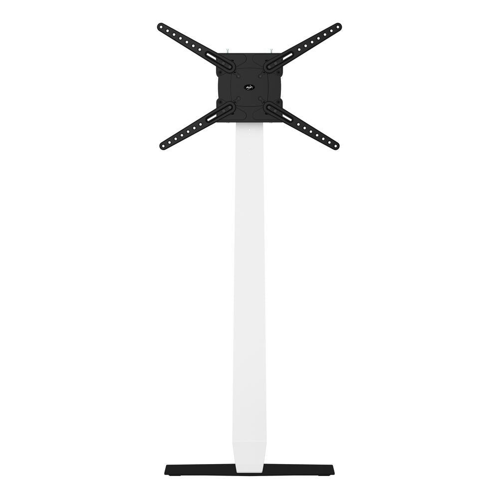 Universal Against the Wall Standing TV Mount in White - Super Arbor