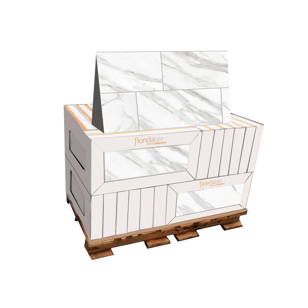 Avante Bianco Marble 12 in. x 24 in. Porcelain Floor and Wall Tile (425.6 sq. ft./pallet) - Super Arbor