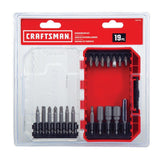 CRAFTSMAN 19-Piece Steel Hex Shank Screwdriver Bit Set