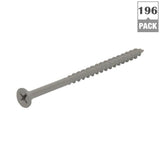#6 x 1-1/4 in. Philips Bugle-Head Coarse Thread Sharp Point Polymer Coated Exterior Screw (1 lb./Pack)