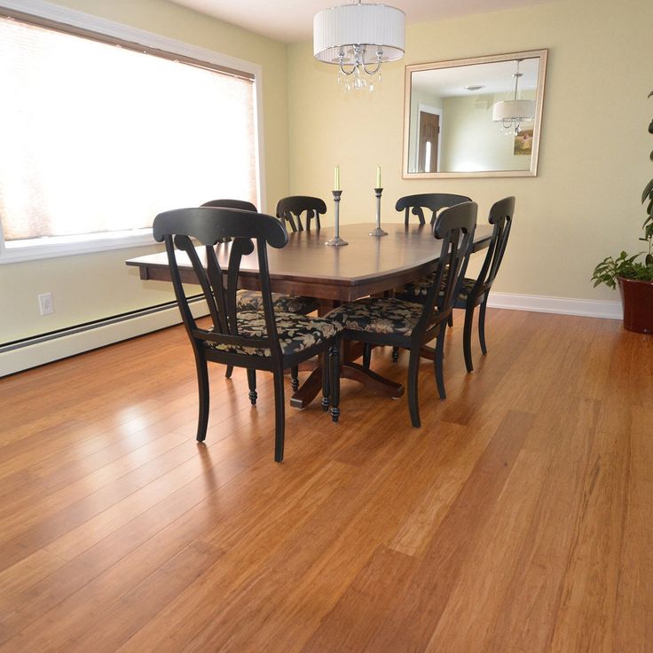 CALI Fossilized Mocha Bamboo 5-5/16-in W x 9/16-in T x 72-in Smooth/Traditional Engineered Hardwood Flooring (21.5-sq ft / Carton)