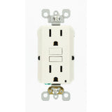 15 Amp Self-Test SmartlockPro Slim Duplex GFCI Outlet, Gray - Super Arbor