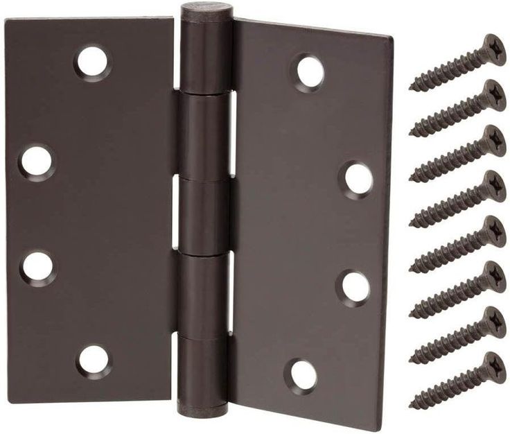 4-1/2 in. x 4-1/2 in. Oil-Rubbed Bronze Commercial Grade Door Hinge