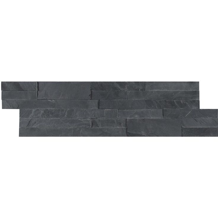 MSI Midnight Ash Veneer Peel and Stick 6 in. x 22 in. Honed Slate Wall Tile (13.80 sq. ft. / case)