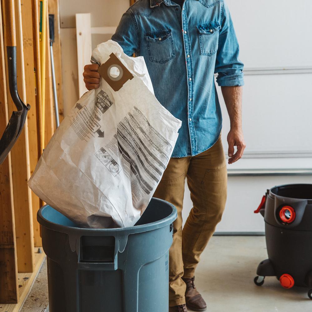 15 Gal. to 22 Gal. Dust Collection Bags for Genie and Shop-Vac Wet/Dry Vacuums (3-Pack) - Super Arbor