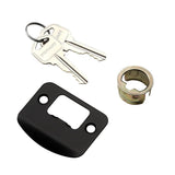 Madrid Matte Black Keyed Entry Door Knob