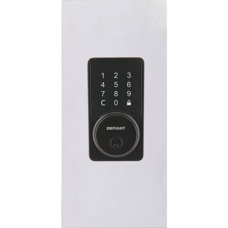 Defiant Square Aged Bronze Smart Wi-Fi Deadbolt Powered by Hubspace