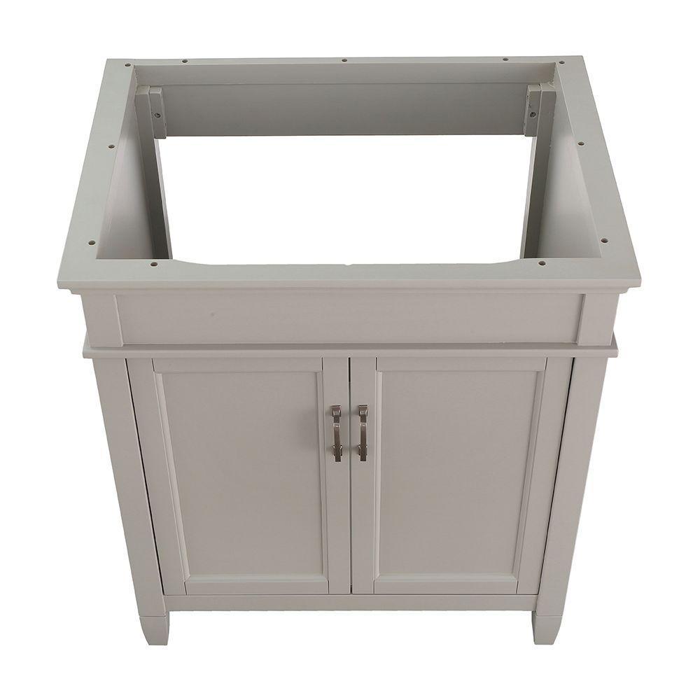 Ashburn 30 in. W x 21.63 in. D Vanity Cabinet in Grey - Super Arbor
