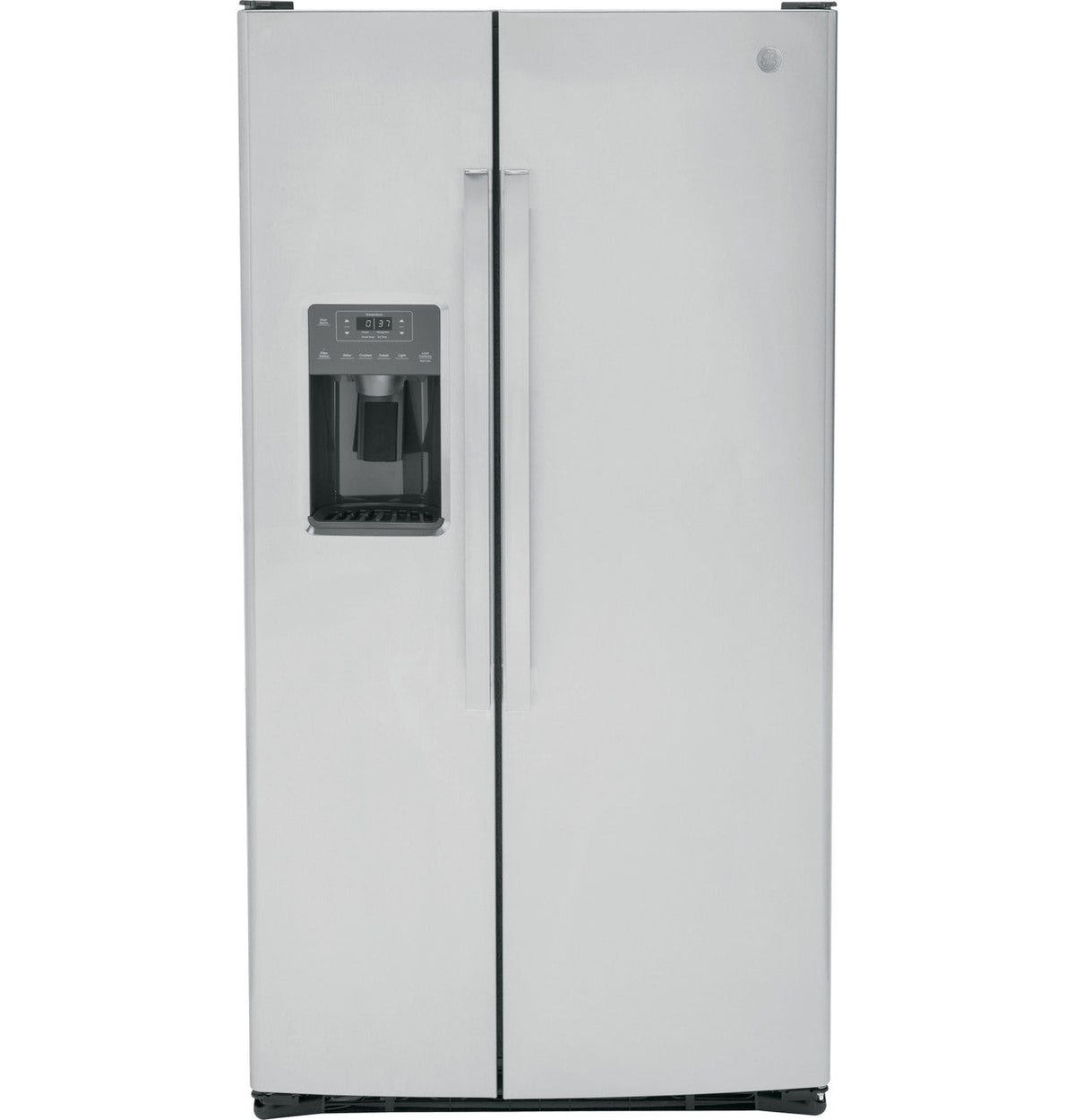 GE 25.3 cu. ft. Side-by-Side Refrigerator in Fingerprint Resistant Stainless Steel, GSS25GYPFS