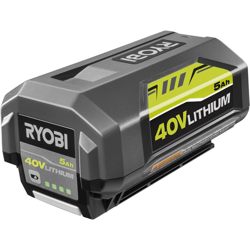 RYOBI 145 MPH 625 CFM 40V Lithium-Ion Cordless Backpack Blower Kit with 5.0Ah Battery and Charger