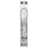 39 in. 2-Jet Easy Connect Shower Panel System in Stainless Steel with Rainfall Waterfall Shower Head and Shower Wand