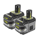 RYOBI 18V ONE+ Lithium-Ion 9.0 Ah LITHIUM+ HP High Capacity Battery (2-Pack)