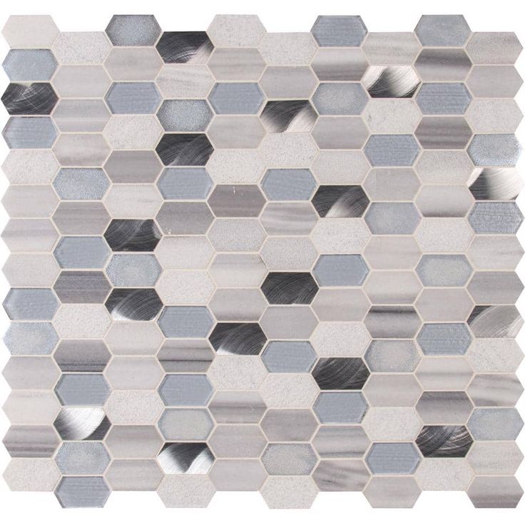 MSI Harlow Picket 11.5 in. x 12.4 in. x 8 mm Textured Multi-Surface Mesh-Mounted Mosaic Tile (9.90 sq. ft. / case)