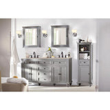 Hamilton 24 in. W x 27 in. H Wall Mirror Cabinet in Grey