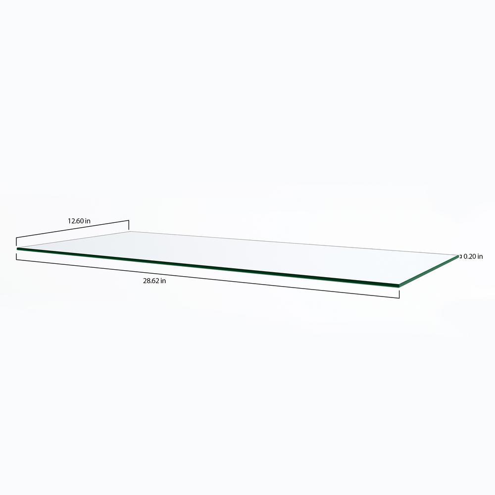 14 in. x 30 in. Glass Shelf - Super Arbor