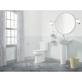 Highline Arc The Complete Solution 2-piece 1.28 GPF Single Flush Round-Front Toilet in White, Seat Included (3-Pack) - Super Arbor