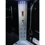Milan with Heater and Bluetooth 49 in. Acrylic Left Drain Corner Alcove Whirlpool Bathtub in White - Super Arbor