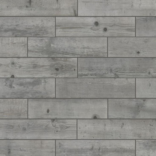 Florida Tile Home Collection Timber Grey 6 in. x 24 in. Porcelain Floor and Wall Tile (448 sq. ft./ pallet)