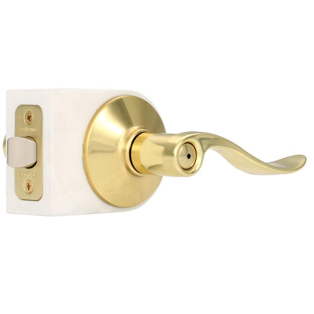 Accent Satin Nickel Privacy Bed/Bath Door Lever - Super Arbor