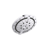 Recharge 6-Spray 9.1 in. Single Wall Mount Fixed Shower Head in Polished Chrome - Super Arbor