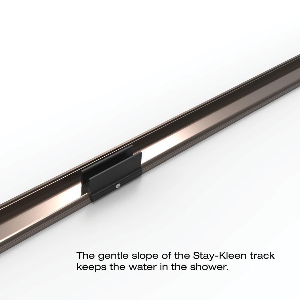 Deluxe 56 in. x 56 in. Framed Sliding Tub Door in Oil Rubbed Bronze - Super Arbor