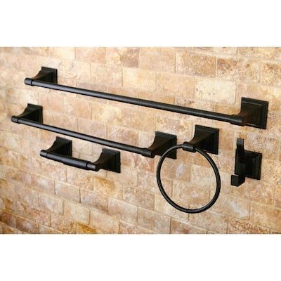Kingston Brass 5-Piece Classic Decorative Bathroom Hardware Set