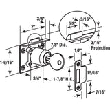 Solid Brass, Drawer and Cabinet Door Spring Latch - Super Arbor
