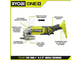 18-Volt ONE+ Cordless 4-1/2 in. Angle Grinder (Tool-Only)