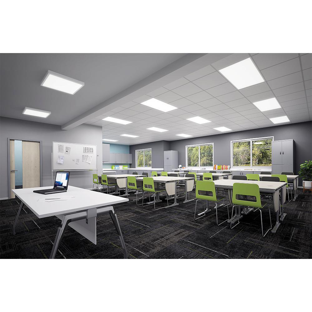 2 ft. x 4 ft. White Integrated LED Dimmable Flat Panel Light with Selectable Color Temperature - Super Arbor