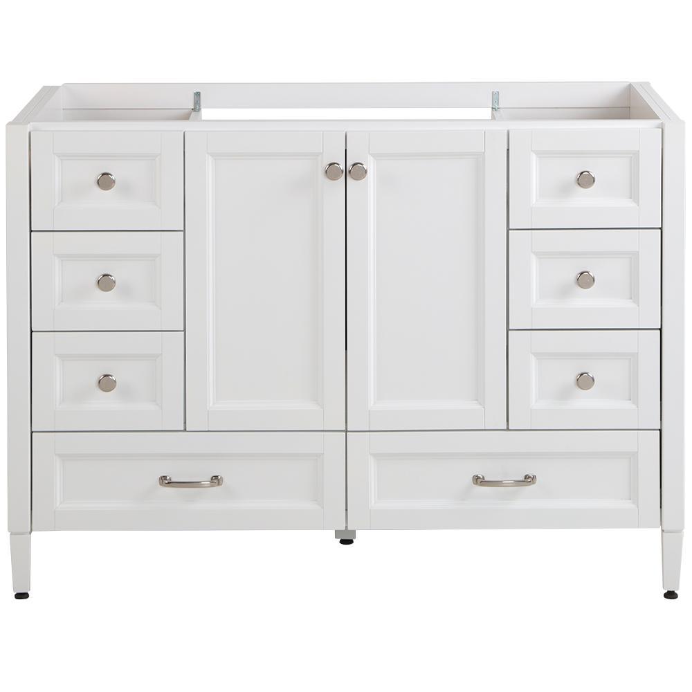 Claxby 48 in. W x 34 in H x 22 in. D Bath Vanity Cabinet Only in Cream - Super Arbor