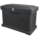 Graphite Premium Horizontal Architectrual ParcelWirx Delivery Drop Box Hinged Lid with Swinging Latch for Locking - Super Arbor