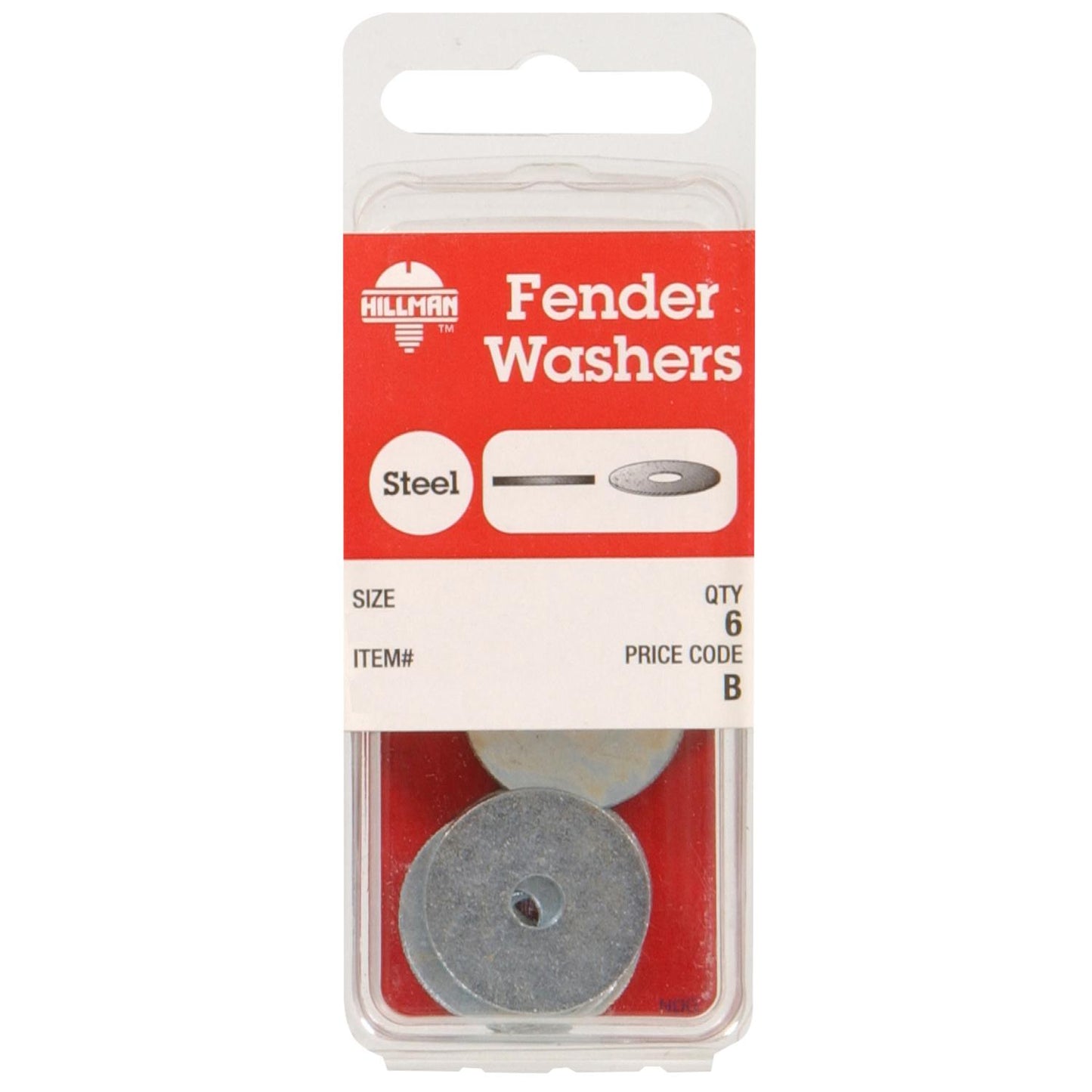Hillman Steel 1/4 in. Fender Washer, 4-Pack