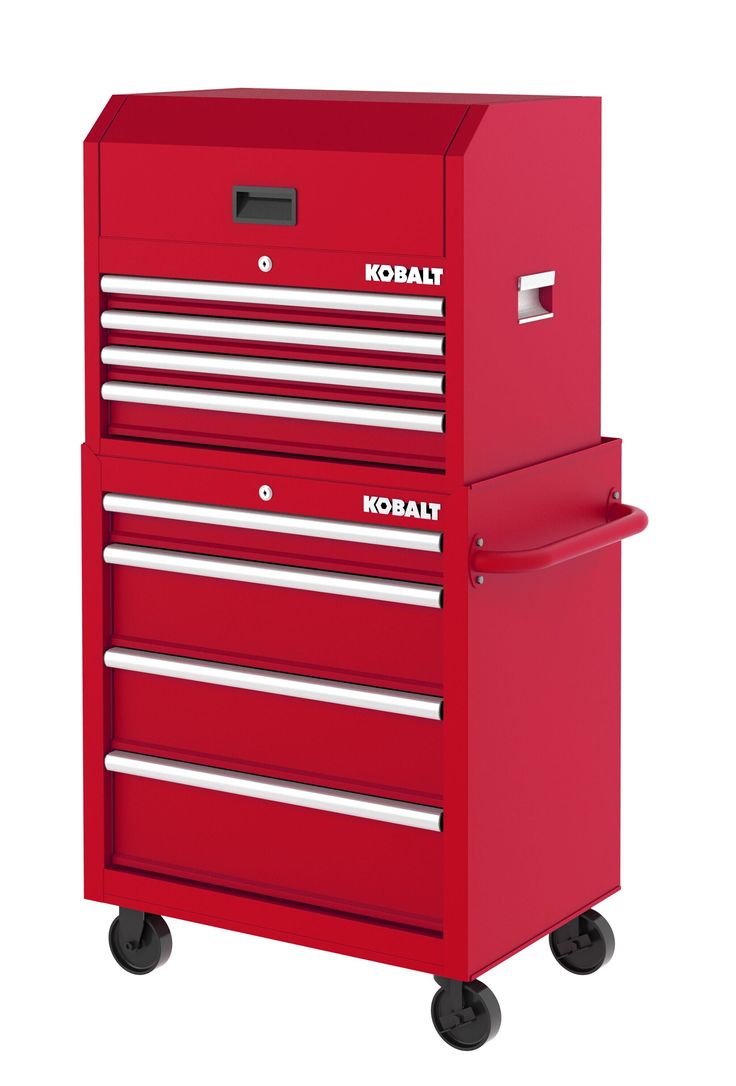 Kobalt 26-in W x 22-in H 4-Drawer Steel Tool Chest (Red)