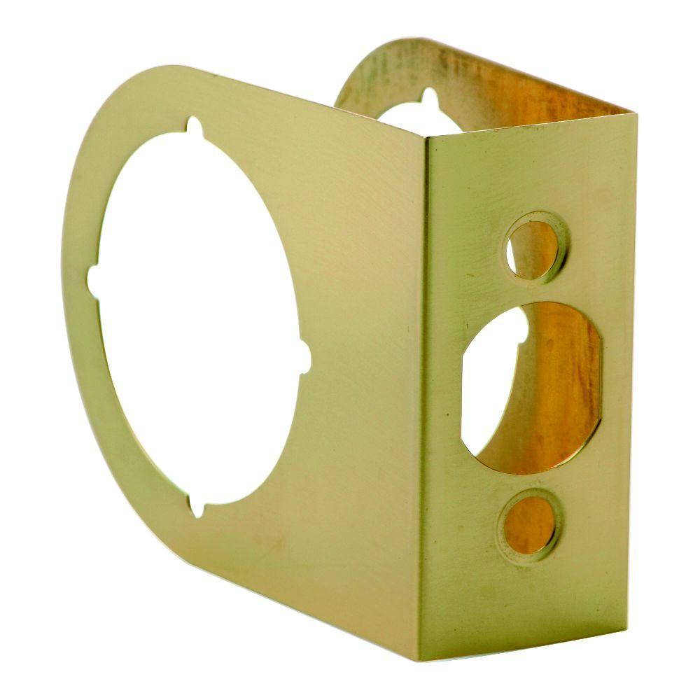2-3/8 in. x 1-3/8 in. Solid Brass Door Reinforcer - Super Arbor