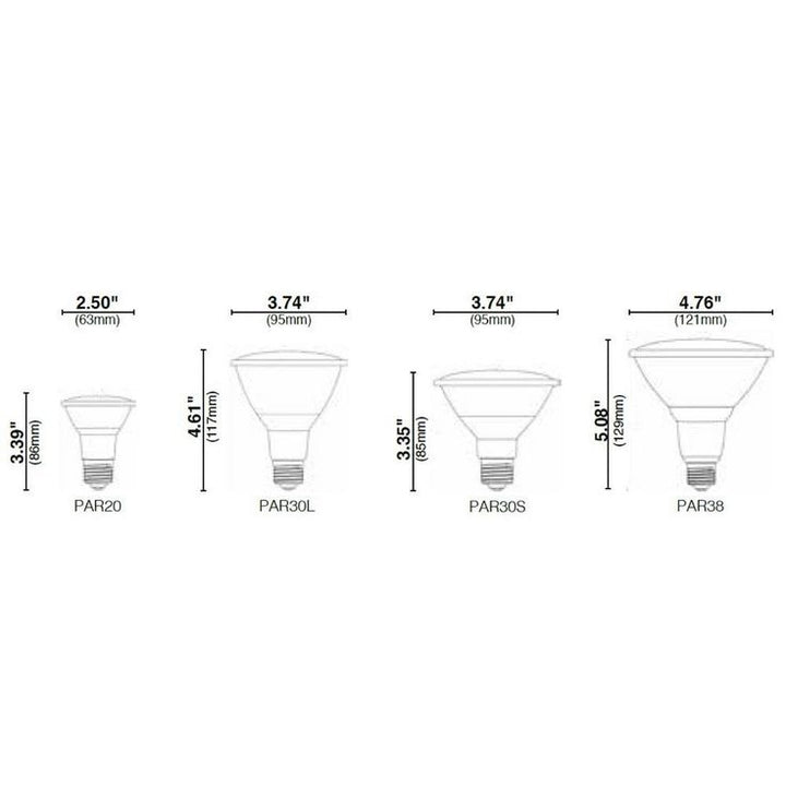 Halco Lighting Technologies 90-Watt Equivalent 15-Watt PAR38 Dimmable LED Flood White Warm White Light Bulb 2700K 81953